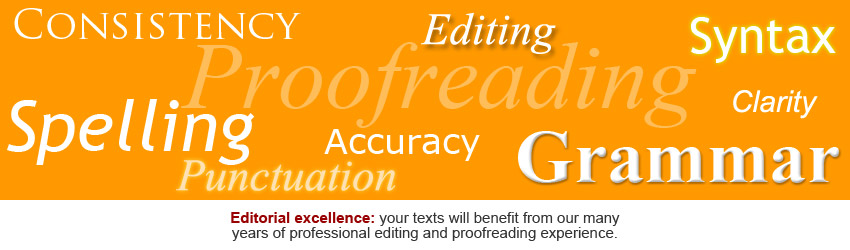 Editing and proofreading service